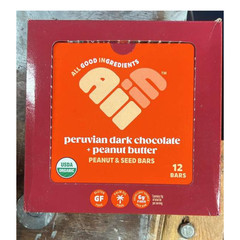 All In Snack Bars Peruvian Dark Chocolate Peanut Butter Gluten Free Organic 12Pk