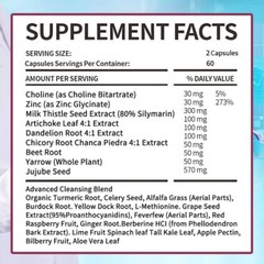 Vegetarian Capsules – Liver Cleanse, Detox and Repair Milk Thistle Supplement