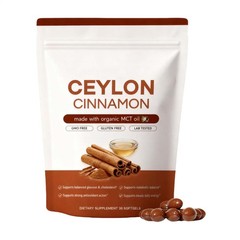 Ceylon Cinnamon Softgels, Ceylon Cinnamon Soft Gels 7200Mg Equivalent with Mct O