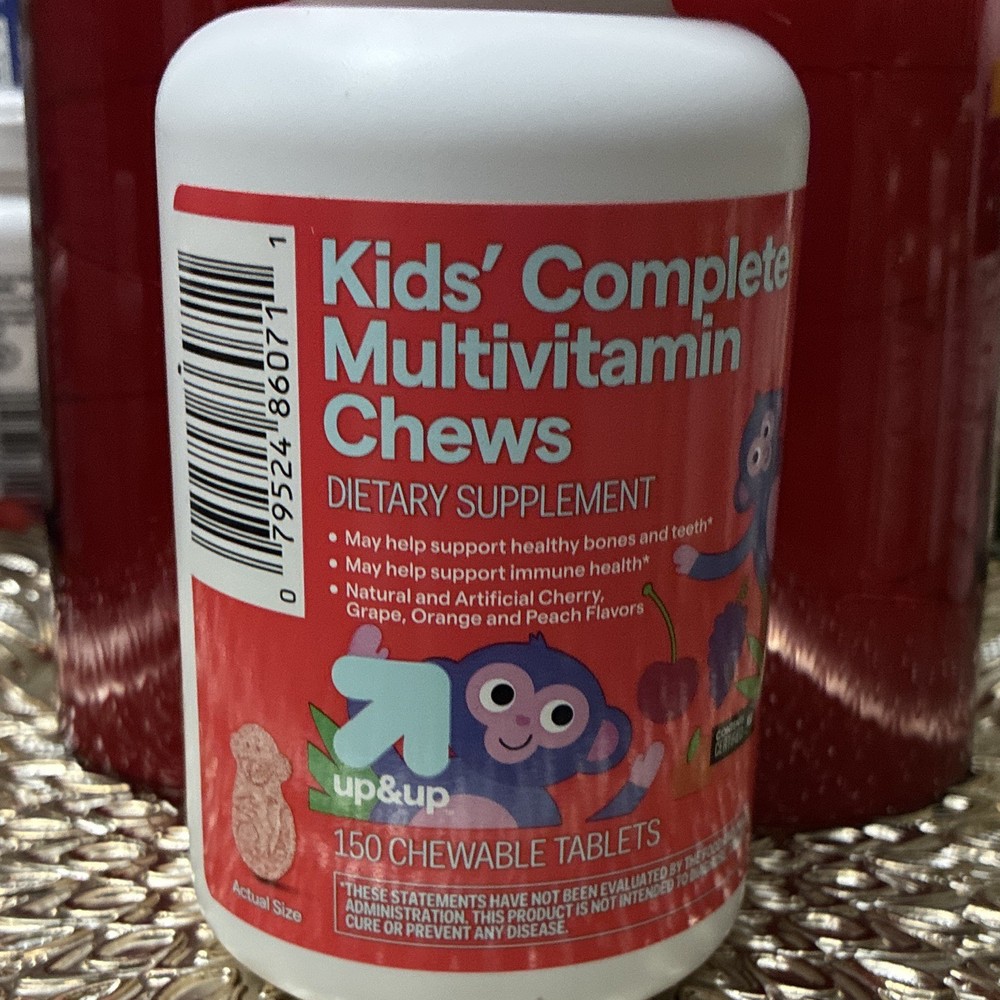up&up Kids’ Complete Multivitamin Chews Immune Support Gluten-Free 150 Tabs