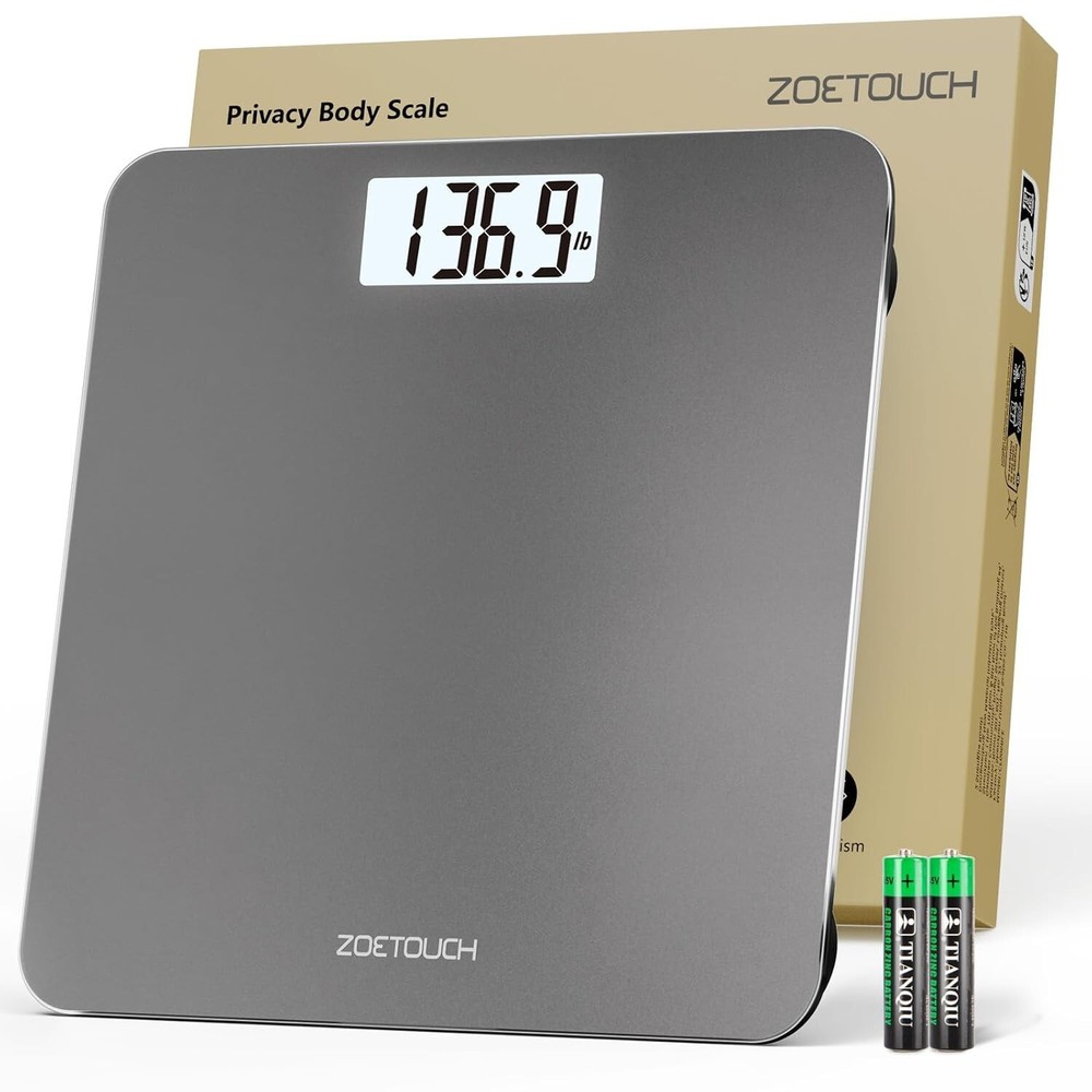 Scale for Body Weight, Digital Bathroom Scale with Backlit LED Display, Highly A