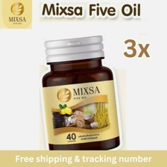 3x MIXSA FIVE OILS 5 MIXA Stimulate Metabolism Natural Nourish Brain Bone Sleep