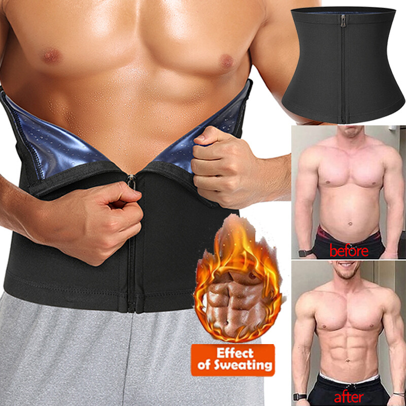 Men&Women Waist Trainer Body Shaper Waist Trimmer Slimming Belt Sauna Sweat Band