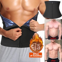Men&Women Waist Trainer Body Shaper Waist Trimmer Slimming Belt Sauna Sweat Band
