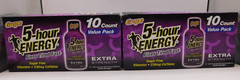 2- 5-Hour Energy Grape X-Strength, Sugar Free, 20 Total 1.93 Fl Oz Bottle 10/27+