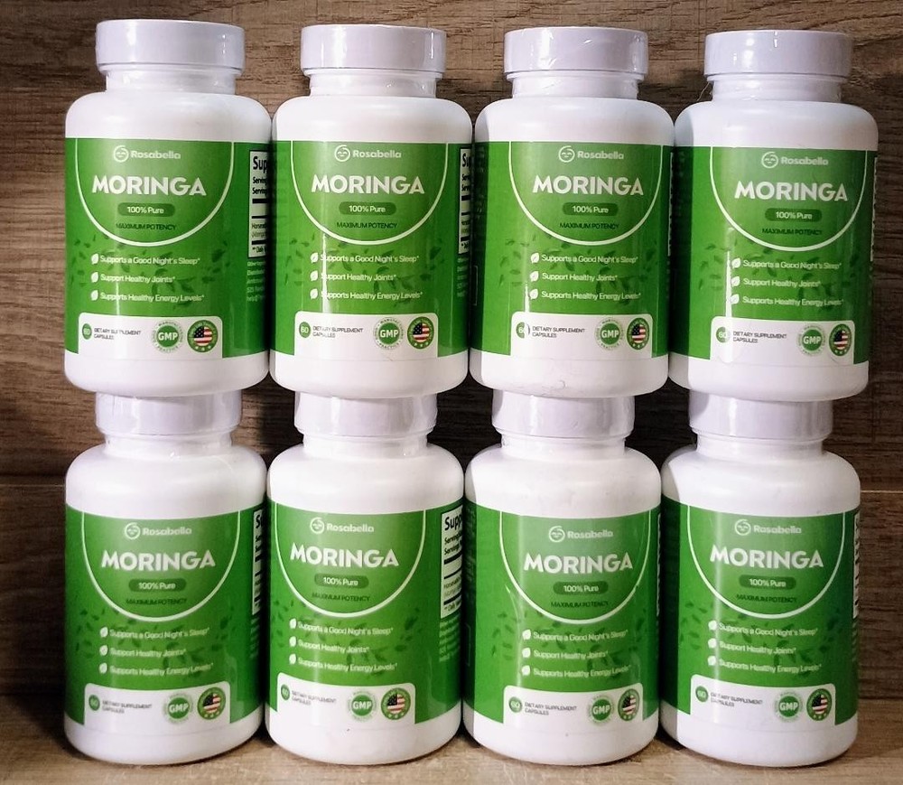 Rosabella Moringa 100% Pure, PEAK Potency, 60 Softgels Lot Of 8 Exp 09/2027