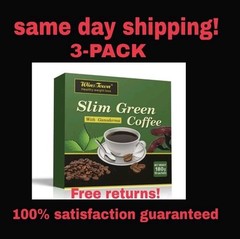 (3) Slim Green Coffee Ganoderma Healthy Weight Loss Control Detox Tea USA Seller