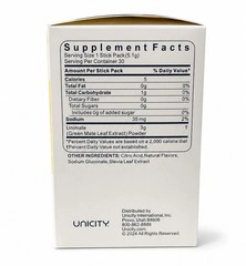 Unicity Unimate Lemon Drink Mix 30 Sachets–Energy & Metabolism Support ( Natural