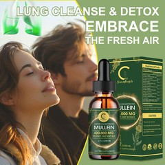 60ml Mullein Leaf Extract Drops Lung Cleanse Respiratory Herbal Drop Health Care