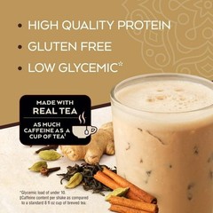 Atkins Chai Tea Latte Flavored High Protein Shake, Ready to Drink, Low Sugar and