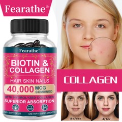 Biotin & Collagen Softgels – Anti-Aging, Hair Growth, Skin Health, Strong Nails