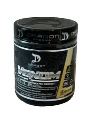 Dragon Pharma Venom Pre-Workout Powder GMP Certified Pina Colada 40 Servings