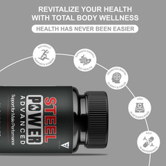 (3 Pack) Steel Power Advanced Performance Supplement, Steel Power (180 Capsules)
