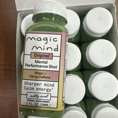 Magic Mind Energy Performance and Productivity Shots, 15 Pack, 2 fl oz Exp 11/27