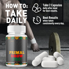 Primal Grow Pro Advanced Formula Natural Energy & Fitness Support 180 Capsules