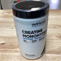 Nutricost Creatine Monohydrate Micronized Powder 500G