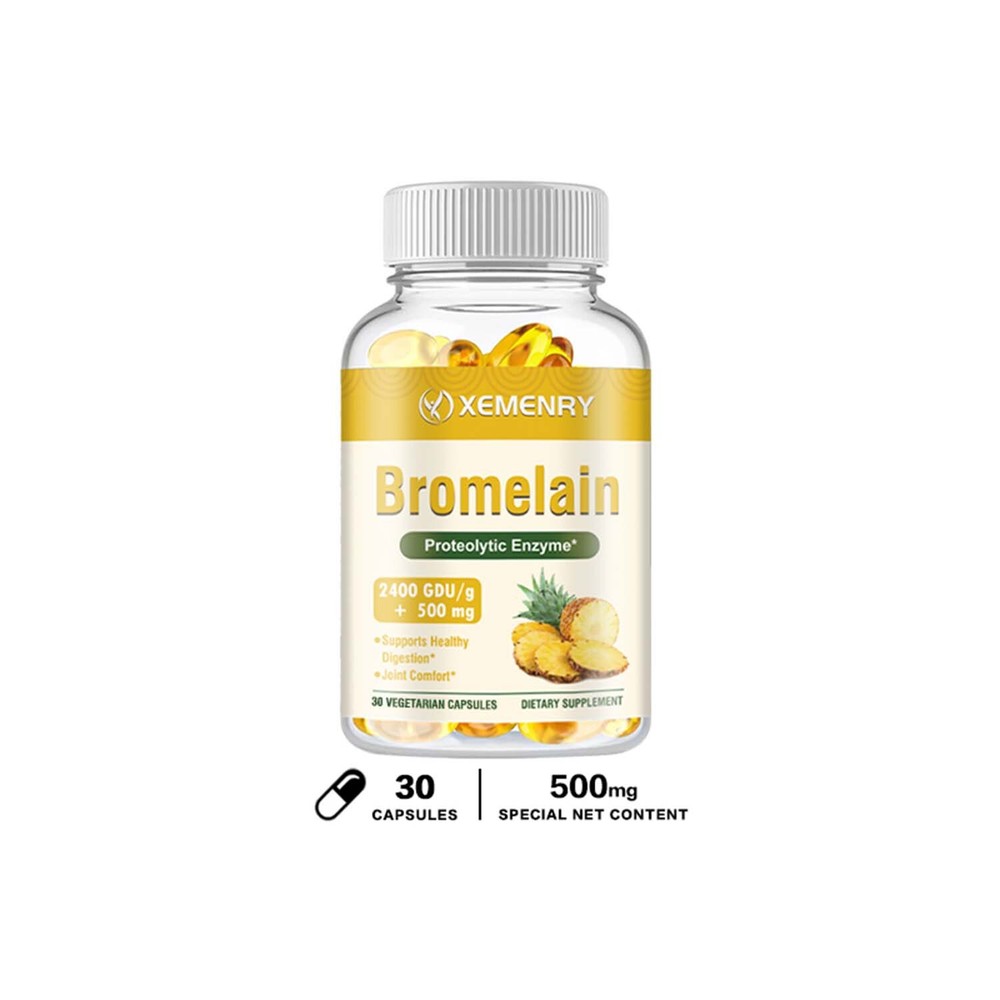 Bromelain 500mg – Natural Immune Support Supplement,Digestive Support,Gut Health