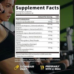 Catfit 5000mg Mullein Leaf Oregano Lung Detox Supplement 3 Bottles 360 Capsules