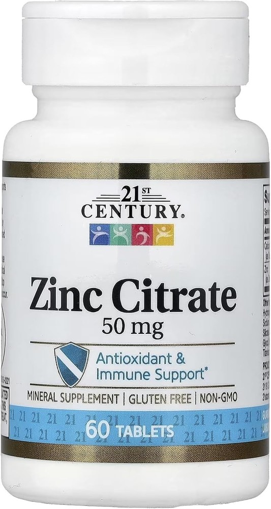 Healthcare Zinc Citrate Tablets 50Mg, 60 Count