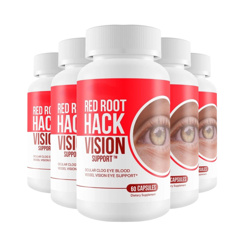 5-Pack Red Root Hack Vision – RedRoot Vision – Eye Support 300 Hack Capsules