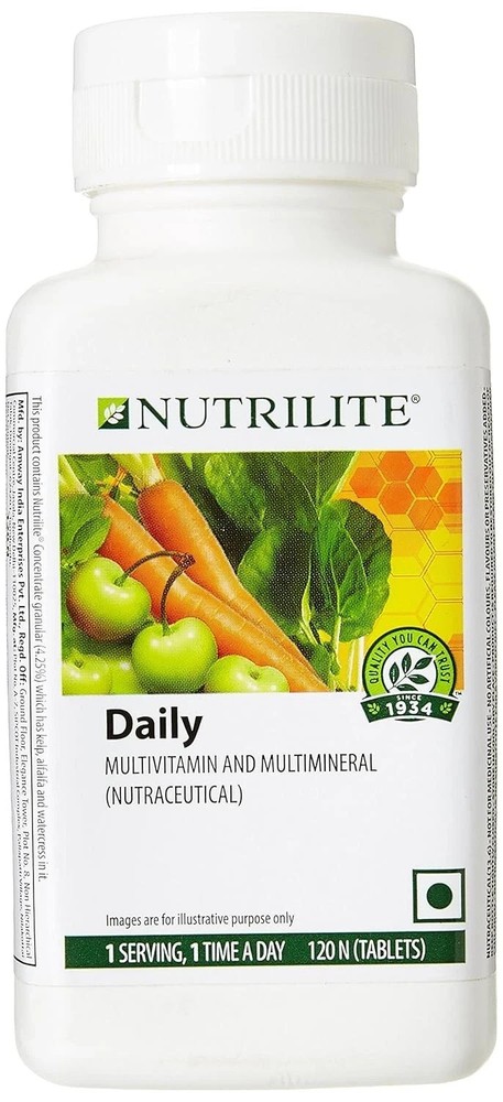 Amway Nutrilite Daily Multivitamin 120 Tabs For General Wellness Exp May 2028