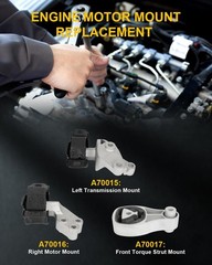 OCPTY Engine Motor Mount and Transmission Mount Set Compatible for Smart 2011…