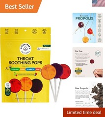 15 Count Doctor-Formulated Throat Soothing Lollipops with Elderberry & Honey