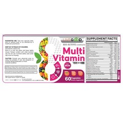 LiveGood Multi-Vitamin, Bio-Active Complete For Women With Low Iron.