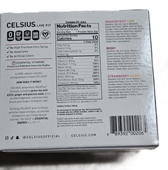 Celsius Essential Energy, Zero Sugar, Assorted Flavors, 30 Energy Powder Sticks