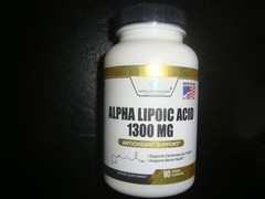 Alpha Lipoic Acid 1300mg Per Serving – Vegan, Gluten Free, Non-GMO, 90 Capsules
