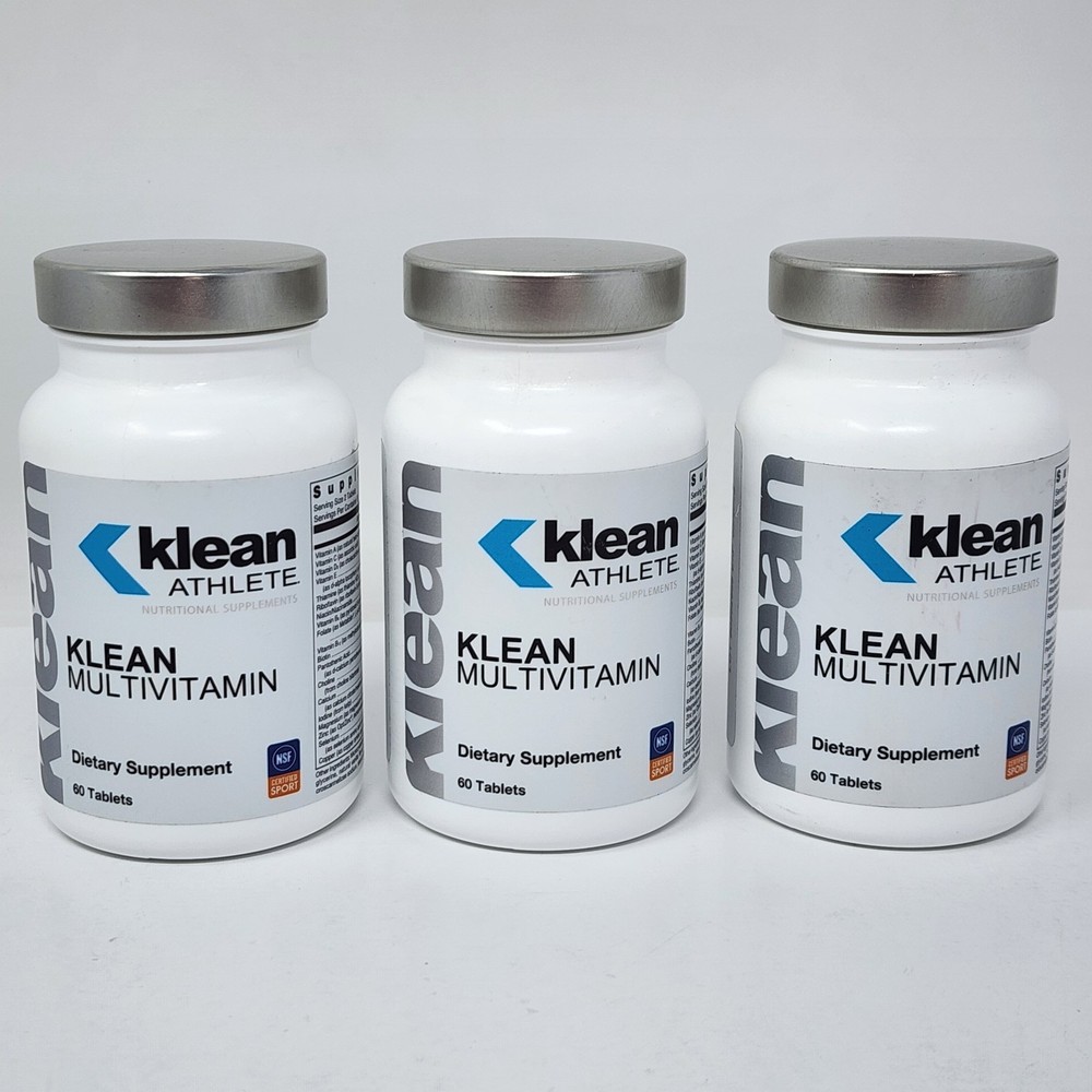 Klean Athlete Klean Multivitamin, 60 Tablets per Bottle (3 Pack)