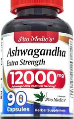 Ashwagandha Supplements Extra Strength Ashwagandha Capsules with 12000 mg, 90 ct