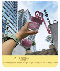 Electric Protein Shaker Bottle 14oz Battery Powered Mixer Cup Portable BPA Free