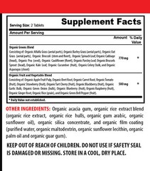 multi fruit blend – ORGANIC GREENS COMPLEX – natural energy booster 1B