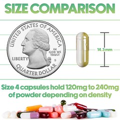 Capsules Express Size 4 Clear Separated Empty Gelatin Capsules Gel Caps Pills