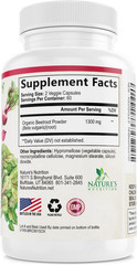 Beet Root Capsules – 1300mg per Serving – Extra Strength Organic Beetroot Powder