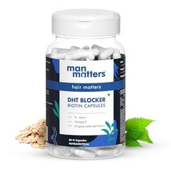Man Matters DHT Blocker Capsules | 60 Capsules, Anti Hair fall Treatment For Men