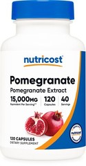 Nutricost Pomegranate Extract (15000 mg Equivalent) 120 Capsules – 40 Servings