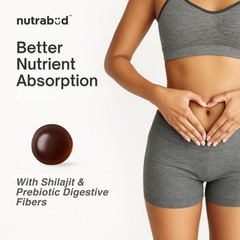 Nutrabud Shilajit Gummies Energy Stamina Tamarind 60 Gummies