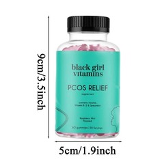 Black Girl Vitamins PCOS Relief – Cycle Support for Women – 60 Gummies US