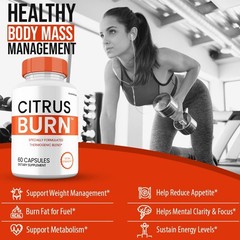 Citrus Burn Capsules, Max Strength Natural Supplement, CitrusBurn Pills (2 Pack)