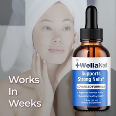 (1 Pack) WellaNail Drops Advanced Formula for Nail Health Wella Nail 30 Servings