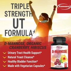 D-Mannose Capsules 1400mg-Support & Cleanse,Bladder Health,Support Immune System