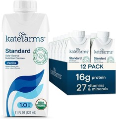 1 Case (12pk) Kate Farms Standard 1.0 Vanilla 11oz 12pk Case EXP April 2027