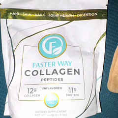 Faster Way Wellness Collagen Peptides Powder Unflavored Grass Fed 12g 360g
