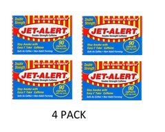 4 PACK Jet-Alert Double Strength Caffeine 200 Mg Caplets, 90 Ct