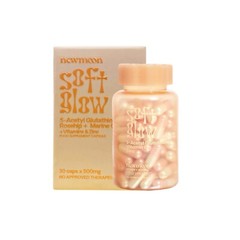 New Moon Soft Glow S-Acetyl Glutathione Rosehip Collagen Vitamins Zinc 60 Caps