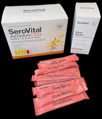 Serovital Dietary Supplement Capsules Anti-Aging + Glow Sticks – Huge Sealed Lot