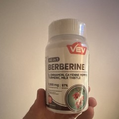 VEV Berberine 1200mg Cinnamon Turmeric Milk Thistle 60 Caps Exp 4/2028