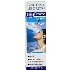Ancient Secrets Breathe Again – Hypertonic Seawater Nasal Spray 3.38 fl.oz